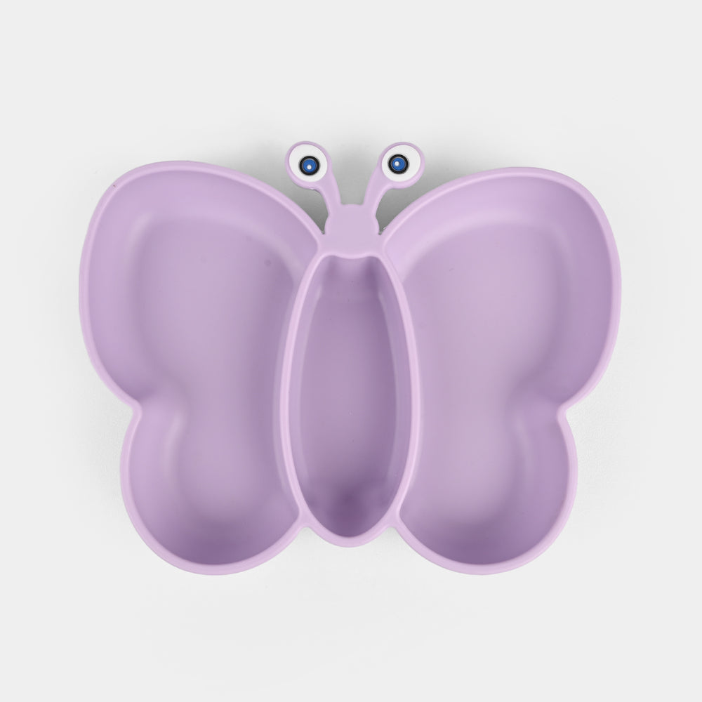 Baby Silicone Plate with Fork & Spoon Set