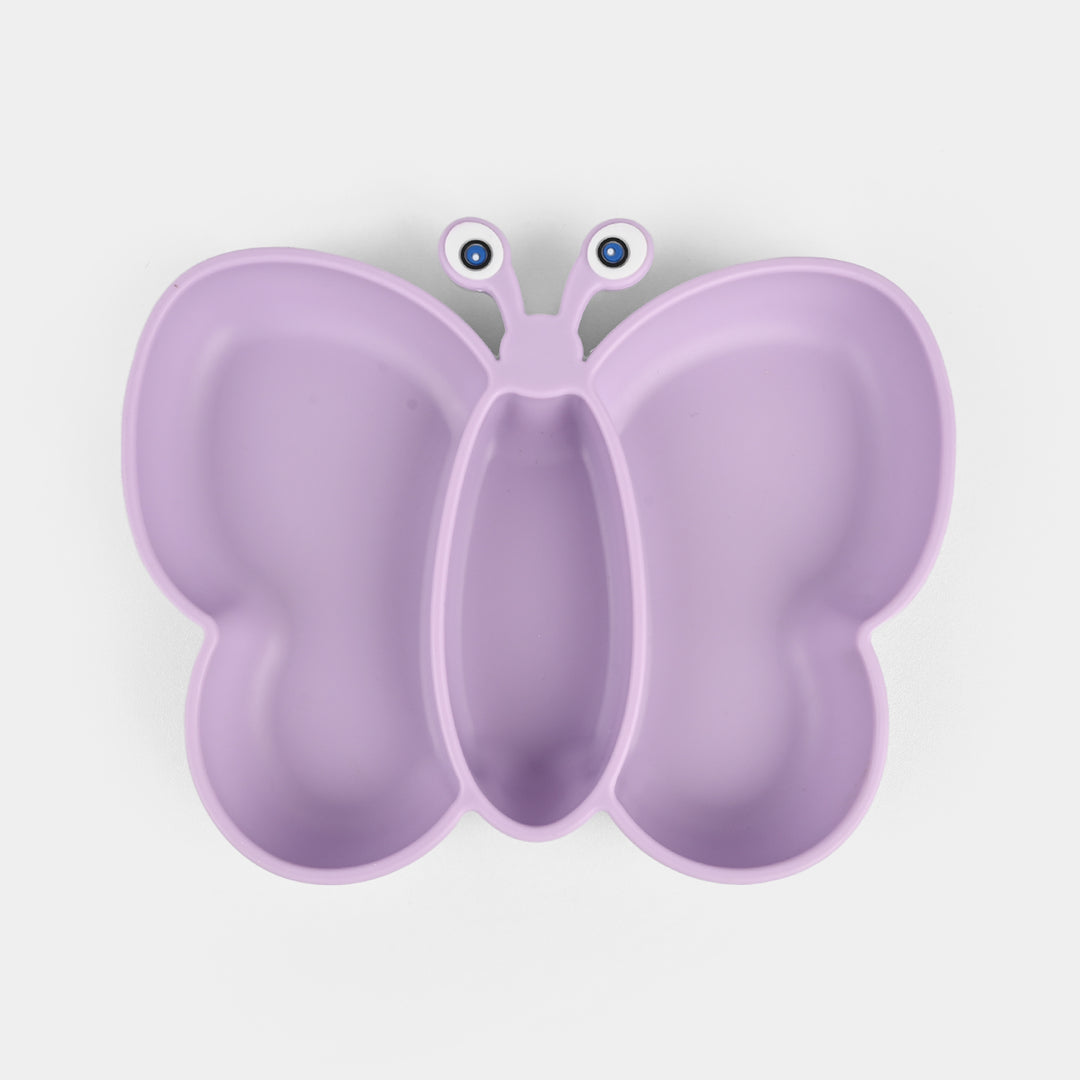 Baby Silicone Plate with Fork & Spoon Set