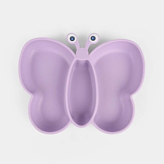 Baby Silicone Plate with Fork & Spoon Set