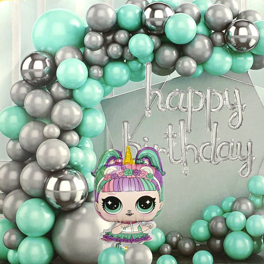 Character Theme Balloons HBD Party Decorations