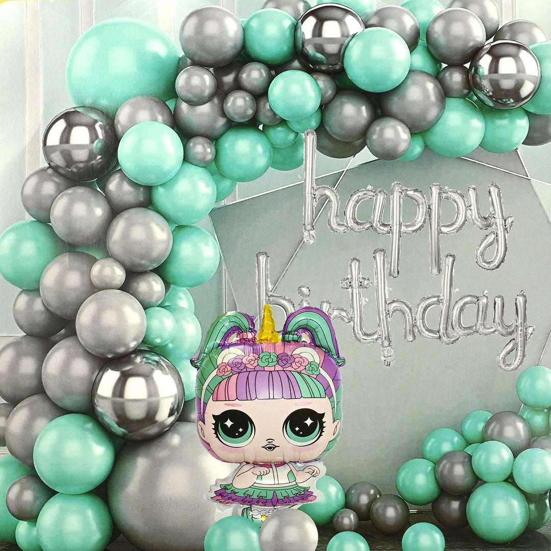 Character Theme Balloons HBD Party Decorations