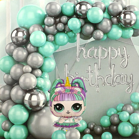Character Theme Balloons HBD Party Decorations
