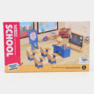 Doll With School Play Set