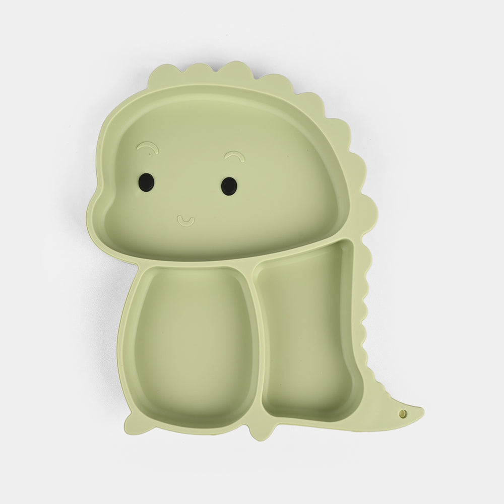 Baby Silicone Plate with Fork & Spoon Set