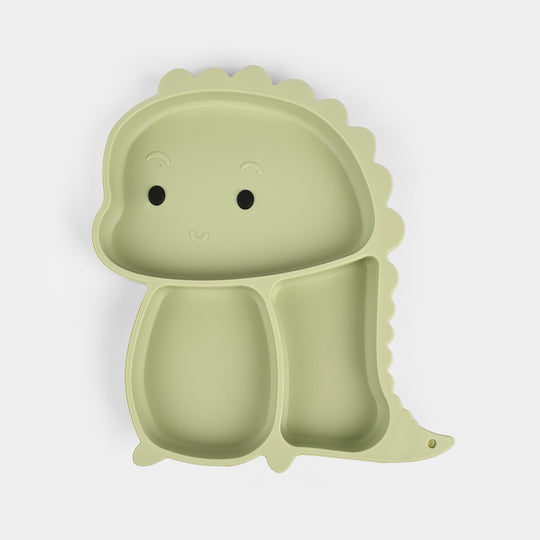 Baby Silicone Plate with Fork & Spoon Set