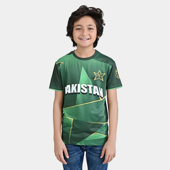 Boys Cotton Jersey T-Shirt Pakistan - Green