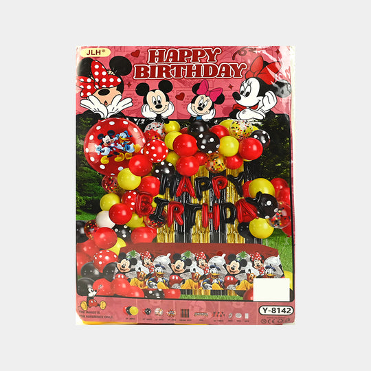 Character Theme Balloons HBD Party Decorations