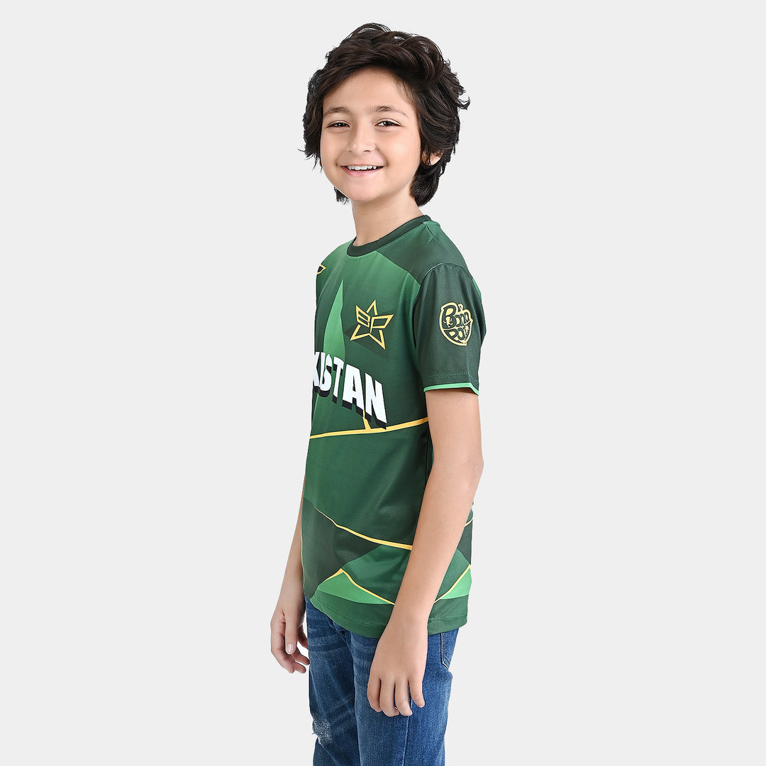 Boys Cotton Jersey T-Shirt Pakistan - Green