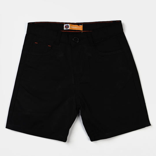 Boys Cotton Short Basic-BLACK