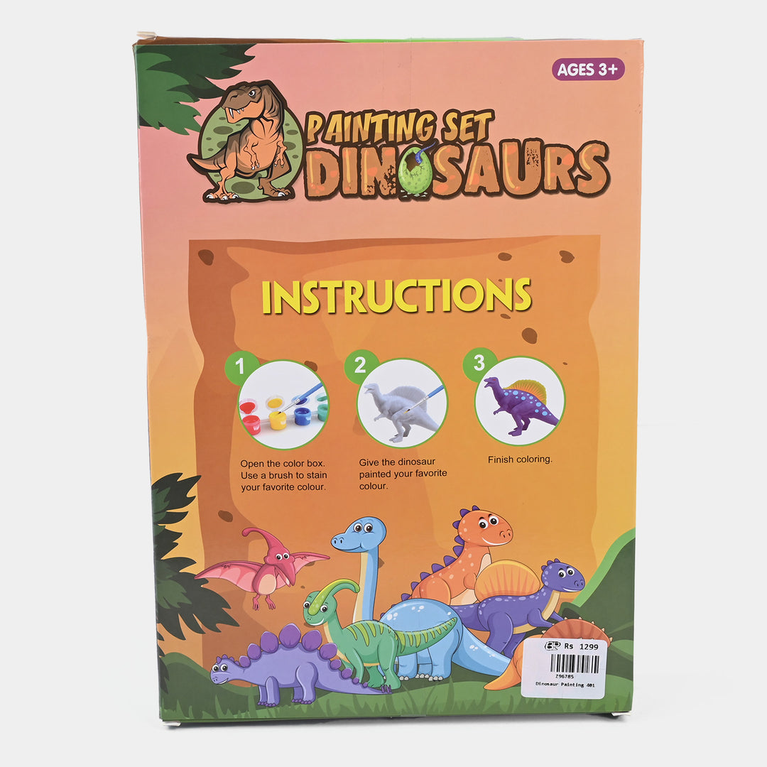 Gypsum Dinosaurs Painting Set