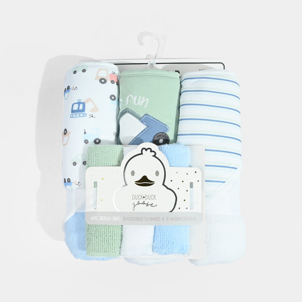 6Pcs Bath Towels & Washcloths Set
