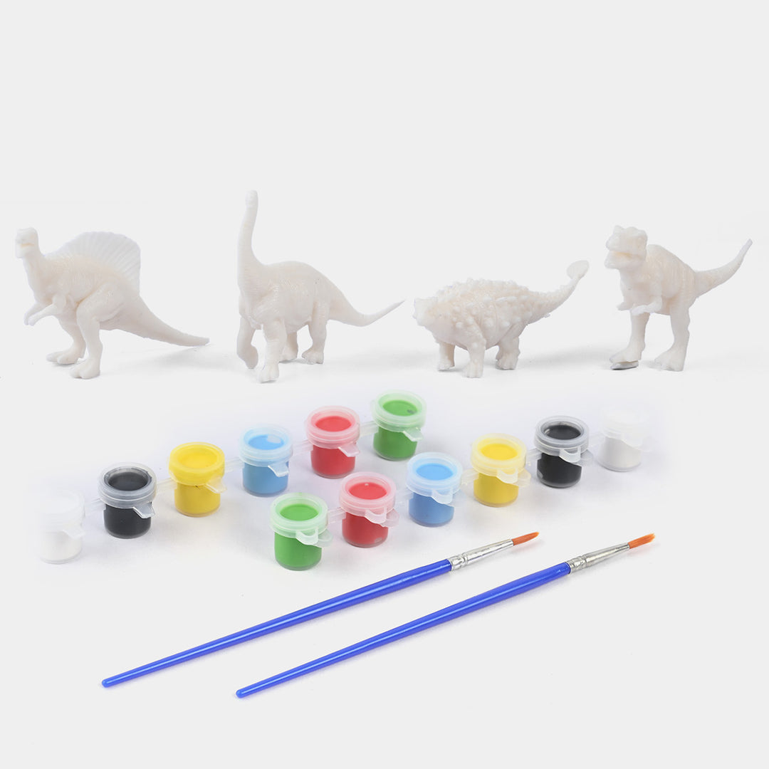 Gypsum Dinosaurs Painting Set