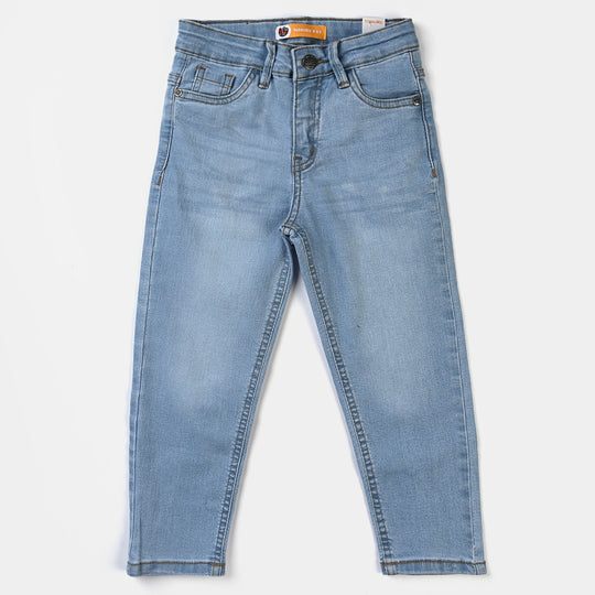 Boys Denim Pant Basic Color-Ice Blue