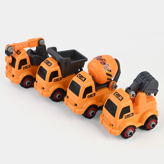 DIY Construction Truck Set | 4PCs