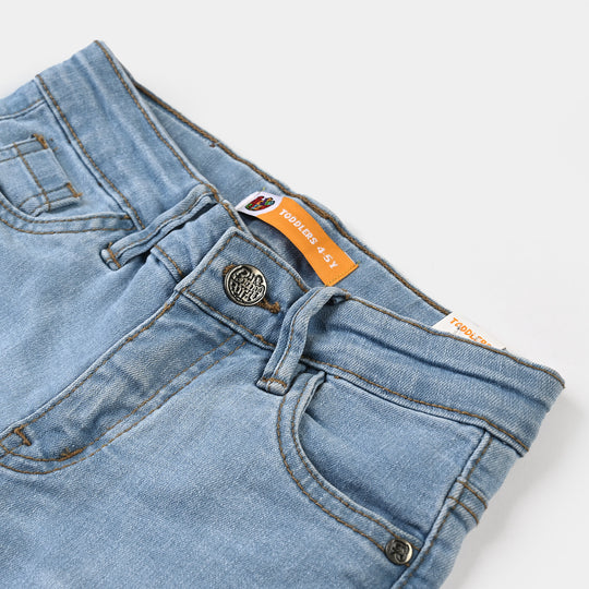 Boys Denim Pant Basic Color-Ice Blue