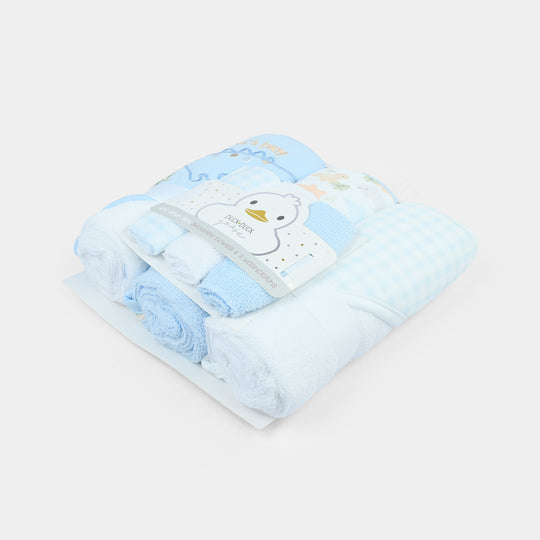 6Pcs Bath Towels & Washcloths Set