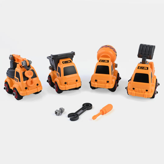 DIY Construction Truck Set | 4PCs