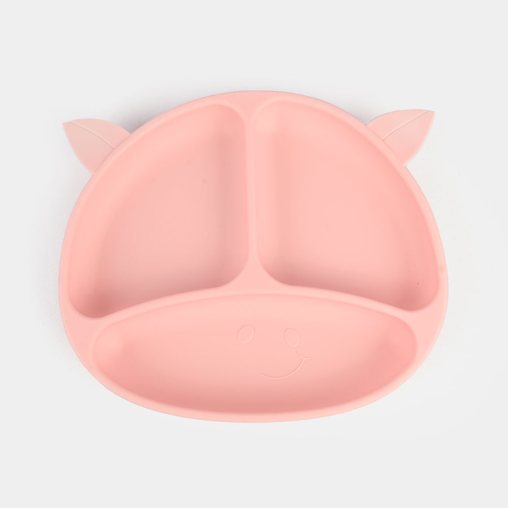 Baby Silicone Plate with Fork & Spoon Set