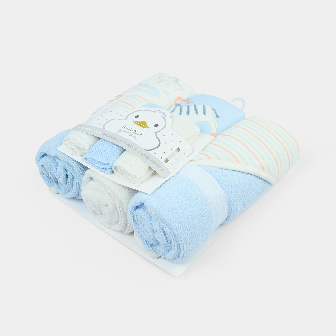 6Pcs Bath Towels & Washcloths Set