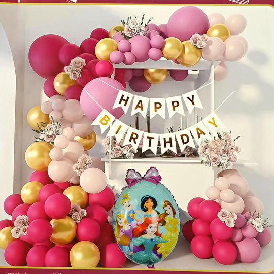 Character Theme Balloons HBD Party Decorations