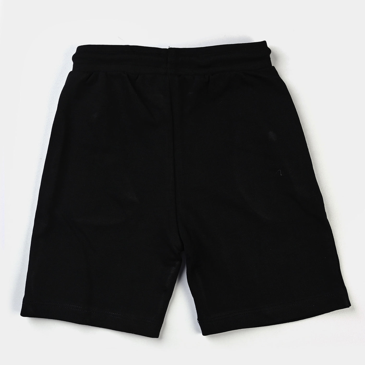 Boys Cotton Terry Knitted Short Always Looking Forword-BLACK