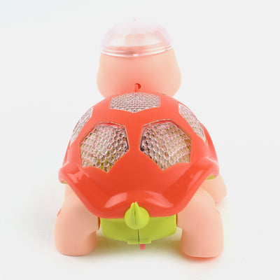 ELECTRIC WALKING TORTOISE WITH LIGHT & MUSIC FOR KIDS