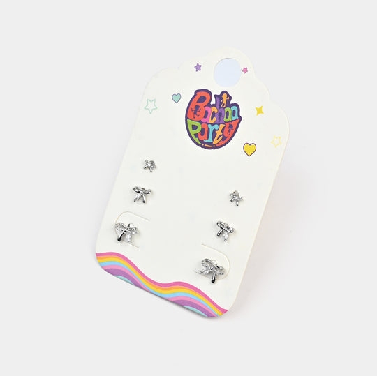 Fancy 3 Pair Stud Earring for Girls