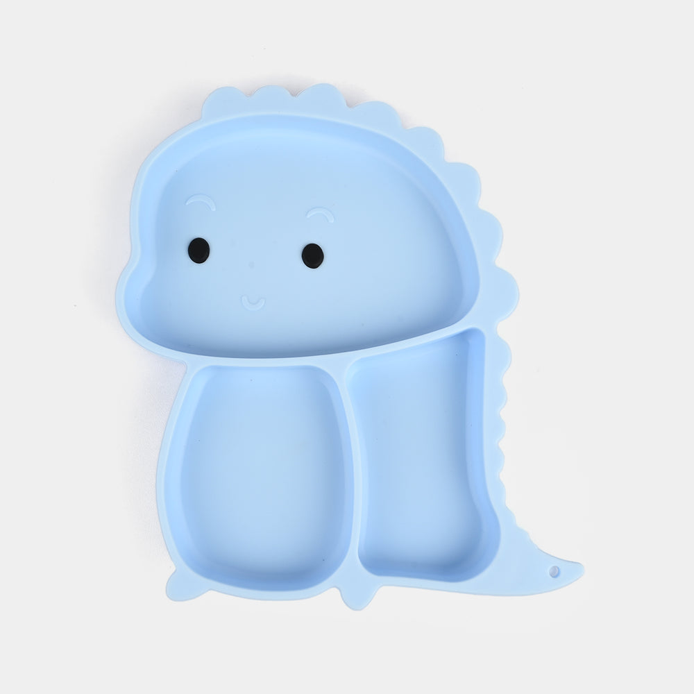 Baby Silicone Plate with Fork & Spoon Set