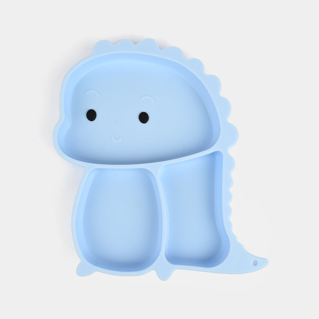 Baby Silicone Plate with Fork & Spoon Set