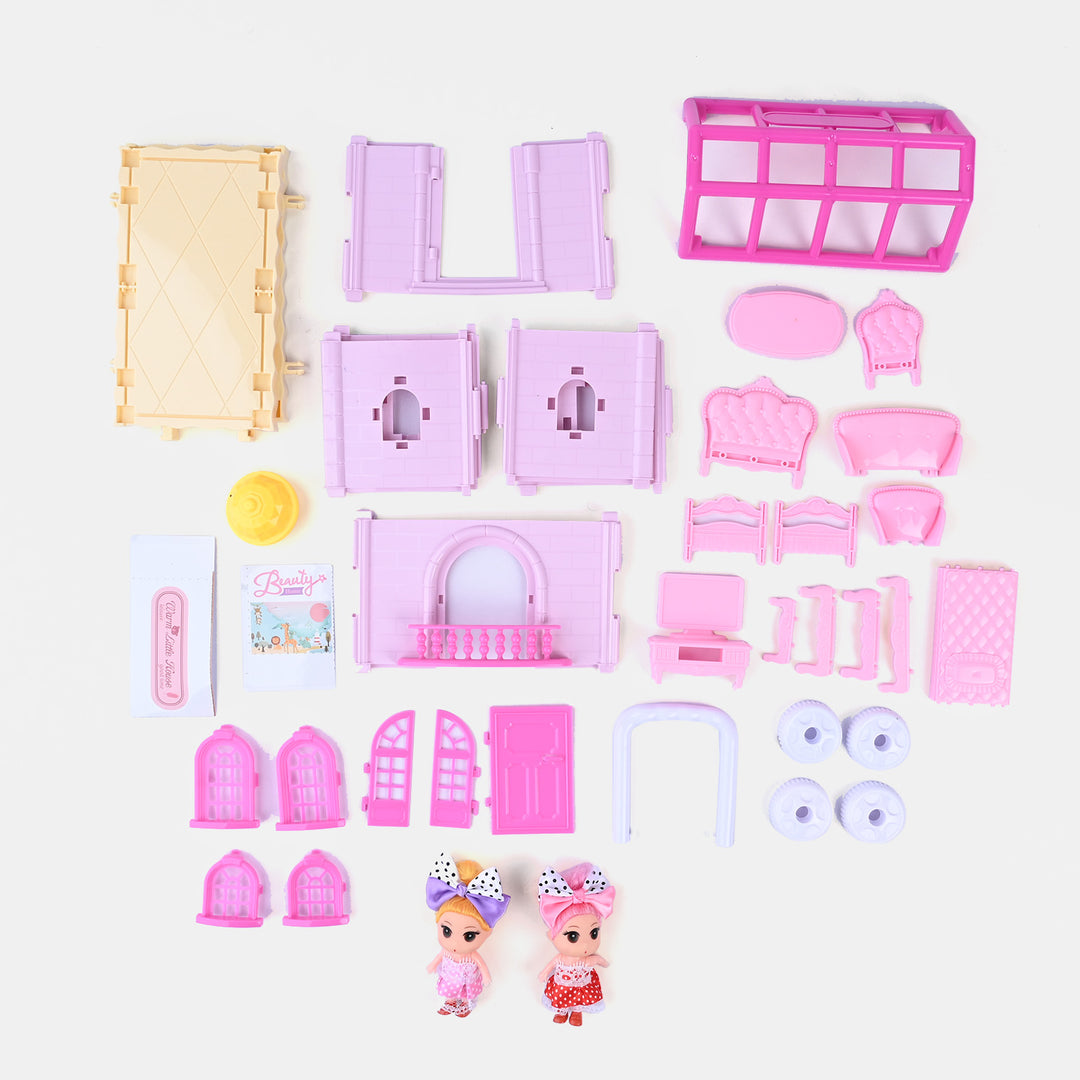 DIY Doll House Villa Set For Kids