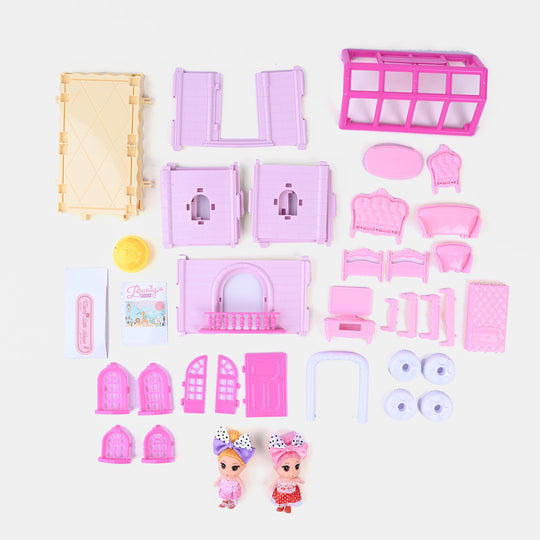 DIY Doll House Villa Set For Kids
