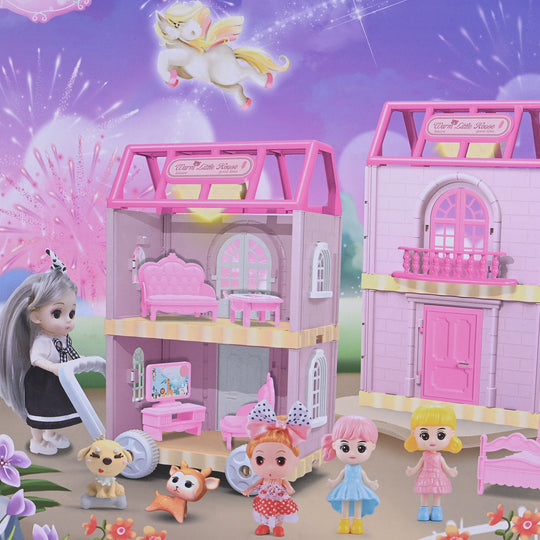 DIY Doll House Villa Set For Kids