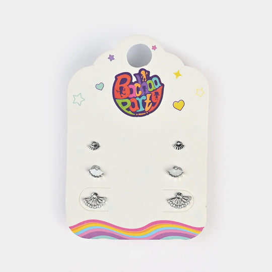 Fancy 3 Pair Stud Earring for Girls