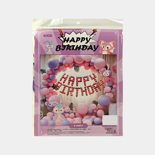 Character Theme Balloons HBD Party Decorations