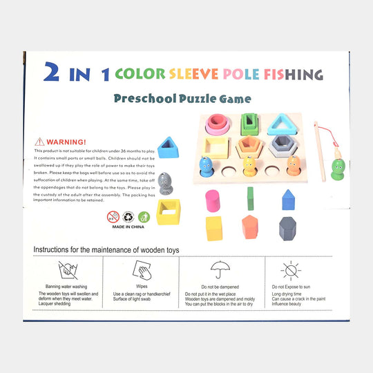 2 IN 1 COLOR SLEEVE POLE FISHING GAME