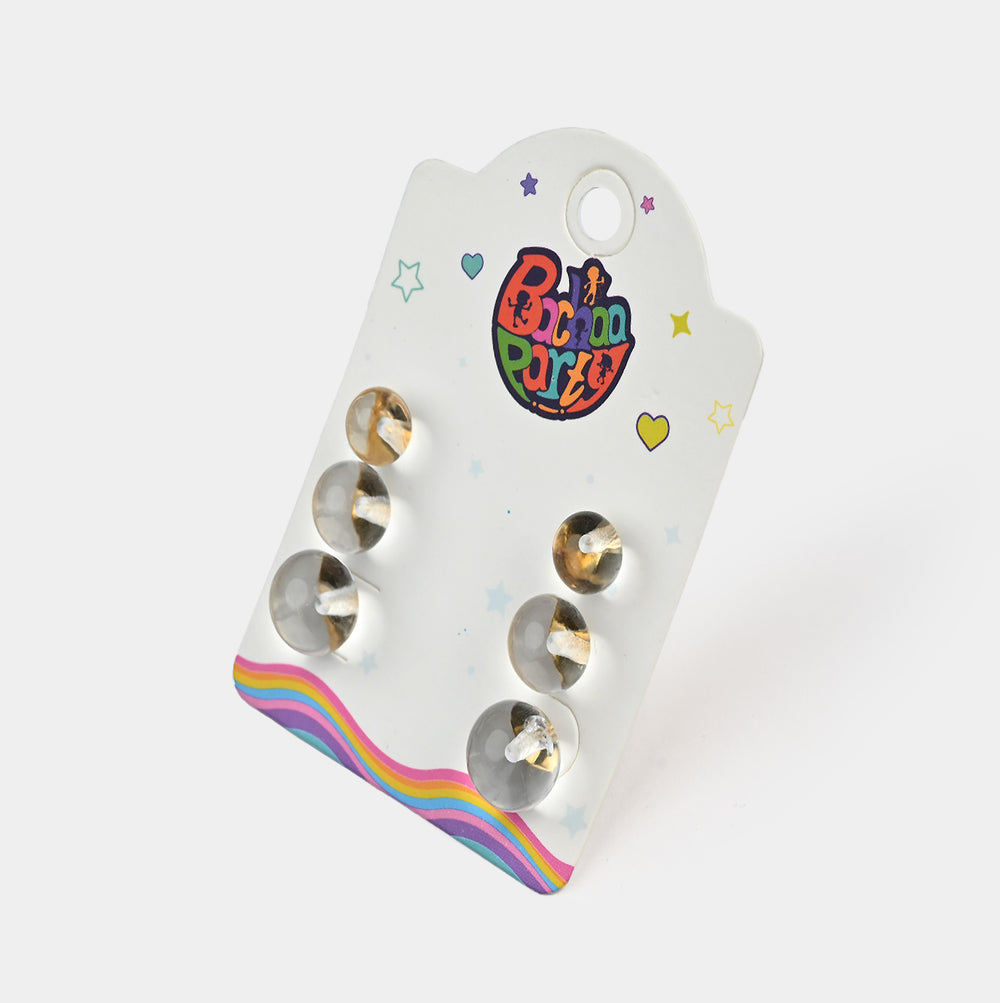 Fancy 3 Pair Stud Earring for Girls