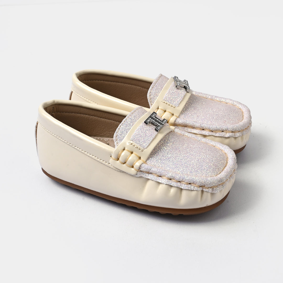 Girls Loafer H502-L17-BEIGE