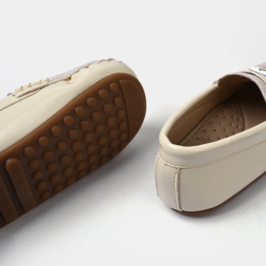 Girls Loafer H502-L17-BEIGE