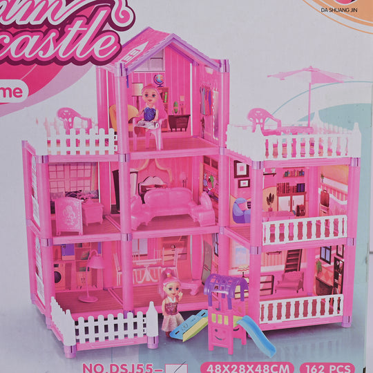 DIY Lovey Assemble Doll House Play Set | 162PCs