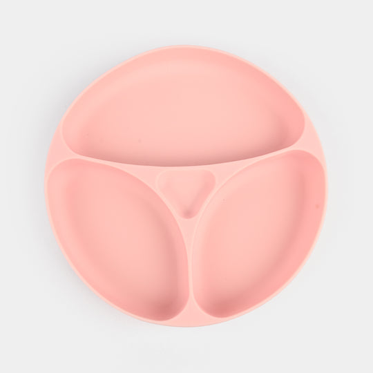 Baby Silicone Divided Plate with Spoon & Fork