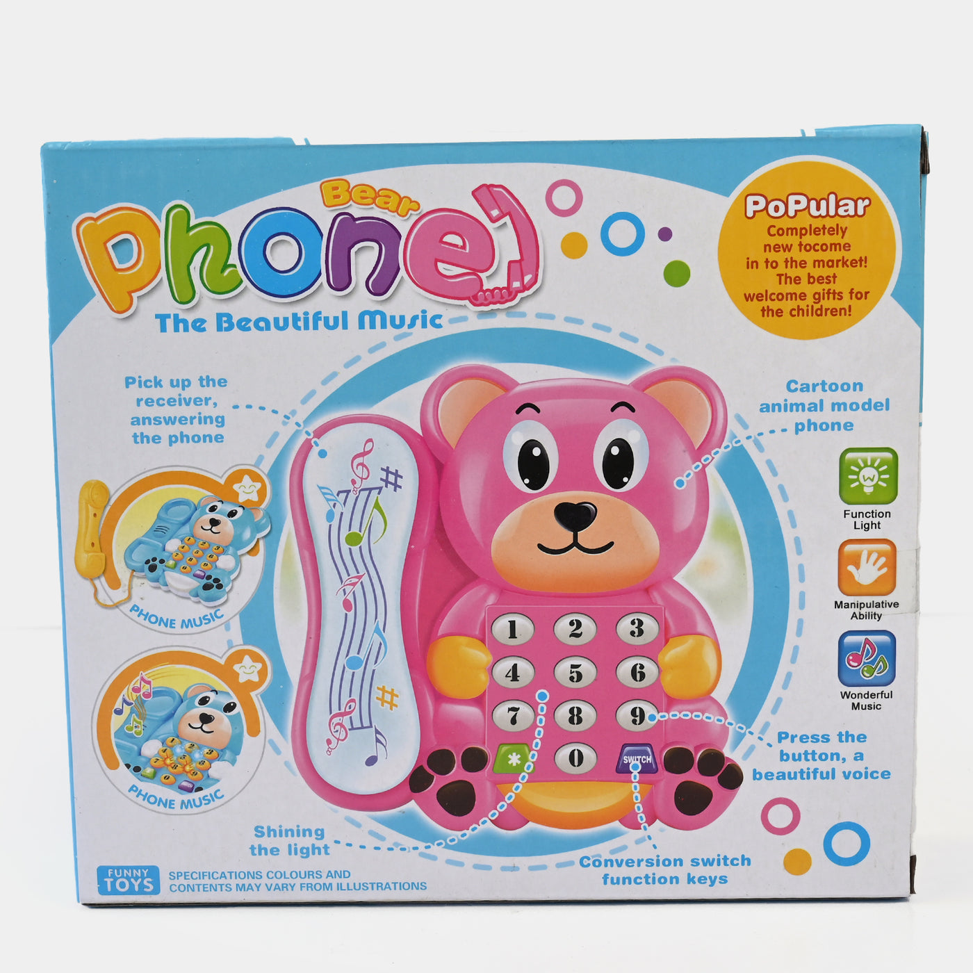 Electric Telephone Musical Toy For Kids