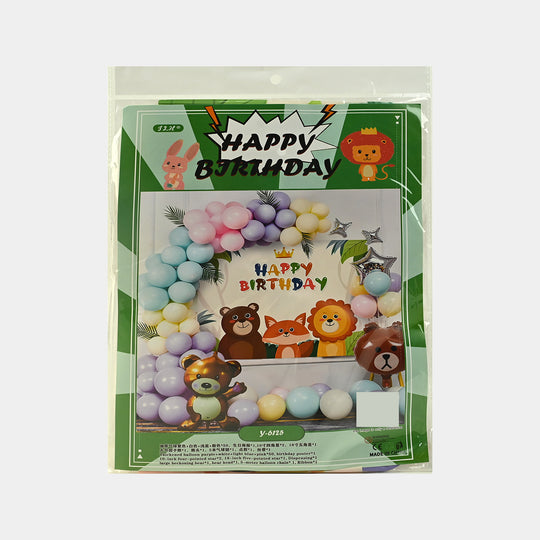 Character Theme Balloons HBD Party Decorations