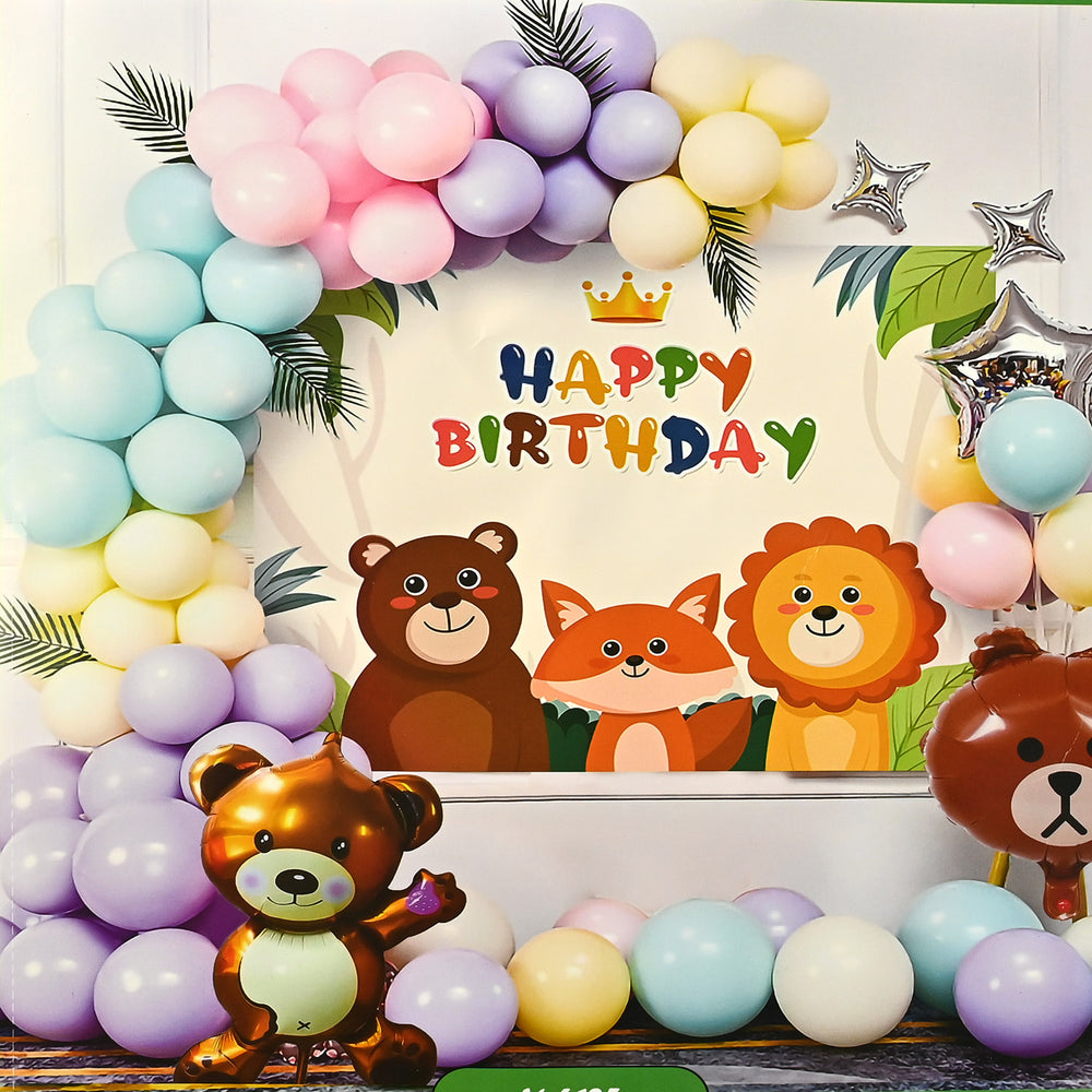 Character Theme Balloons HBD Party Decorations