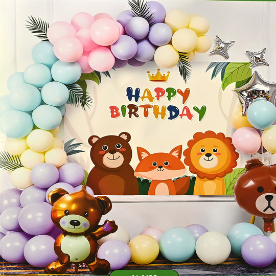 Character Theme Balloons HBD Party Decorations