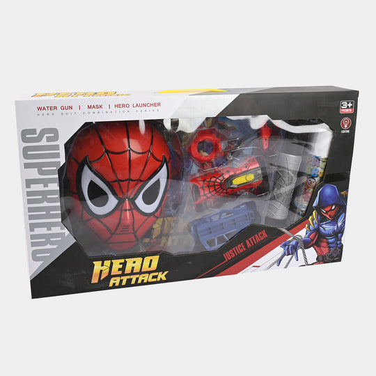 Action Hero Water Spray Spider Play Set For Kids