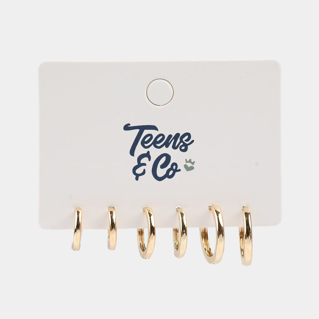 Earrings – 3 Pairs Set | Stylish, Lightweight & Everyday Wear