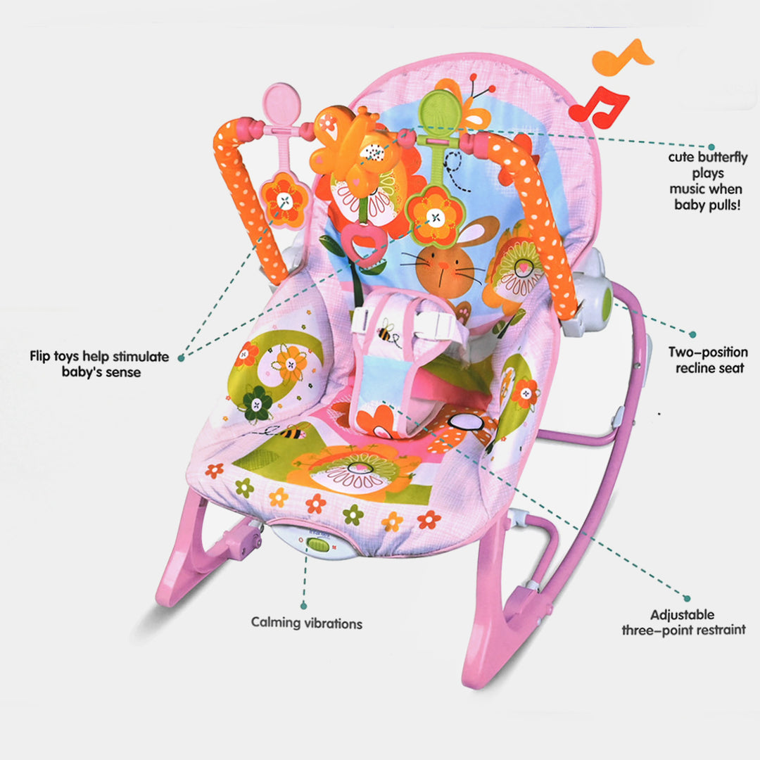 Baby Adjustable Rocker - Pink