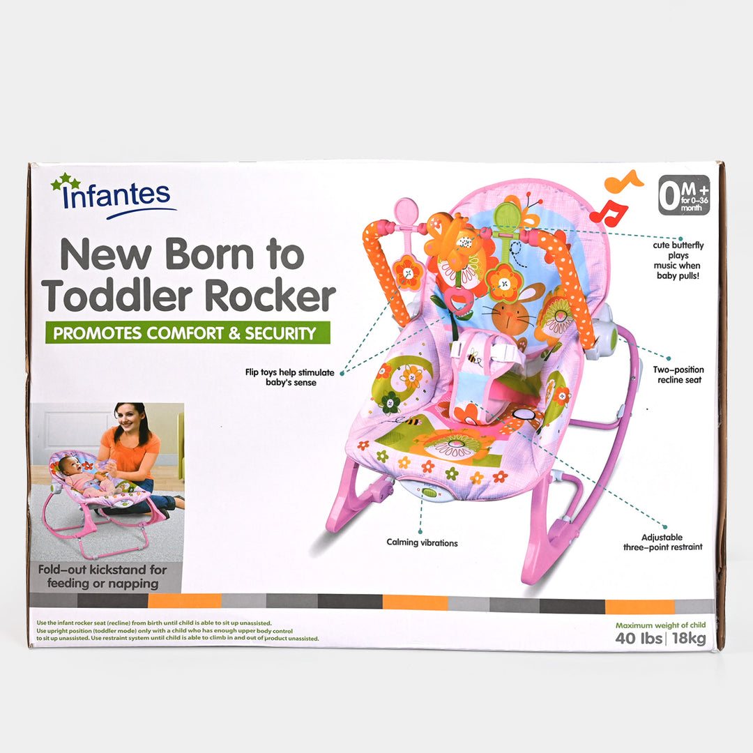 Baby Adjustable Rocker - Pink