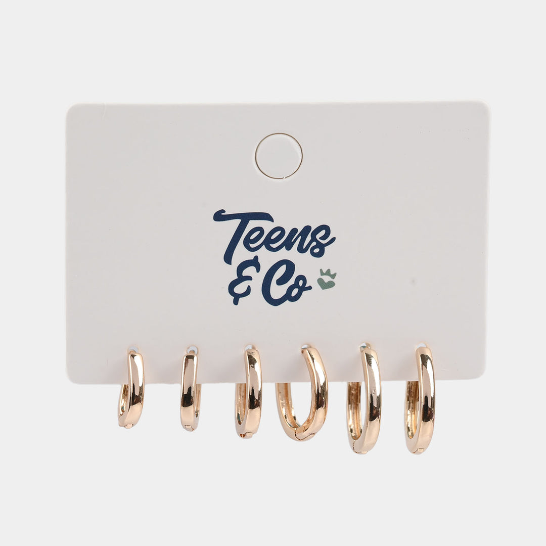 Earrings – 3 Pairs Set | Stylish, Lightweight & Everyday Wear
