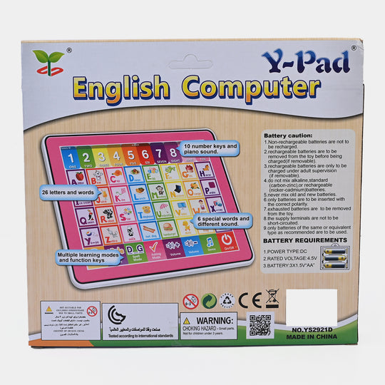 Pad English Computer For Kids